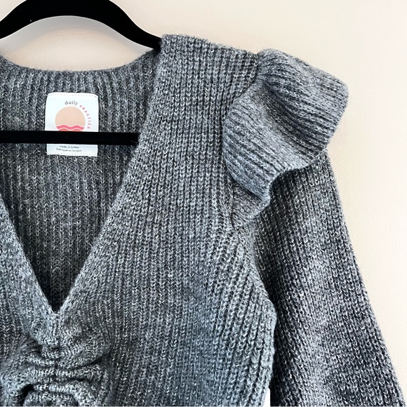 NWT Anthropologie Daily Practice Ruffled Knit Lounge Set - Picture 6 of 12